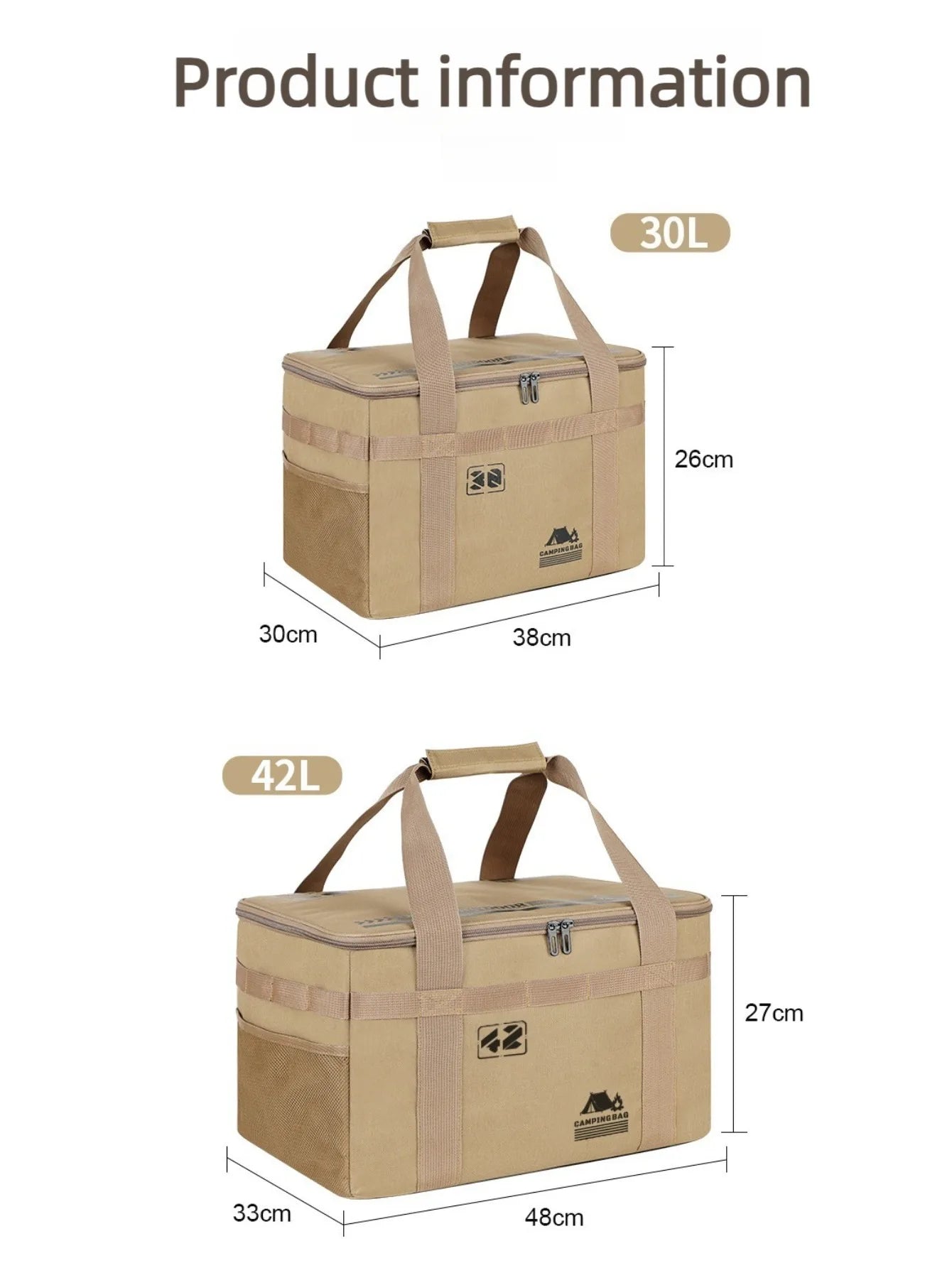 Waterproof Camping Storage Bag — Large Outdoor Cookware Organizer