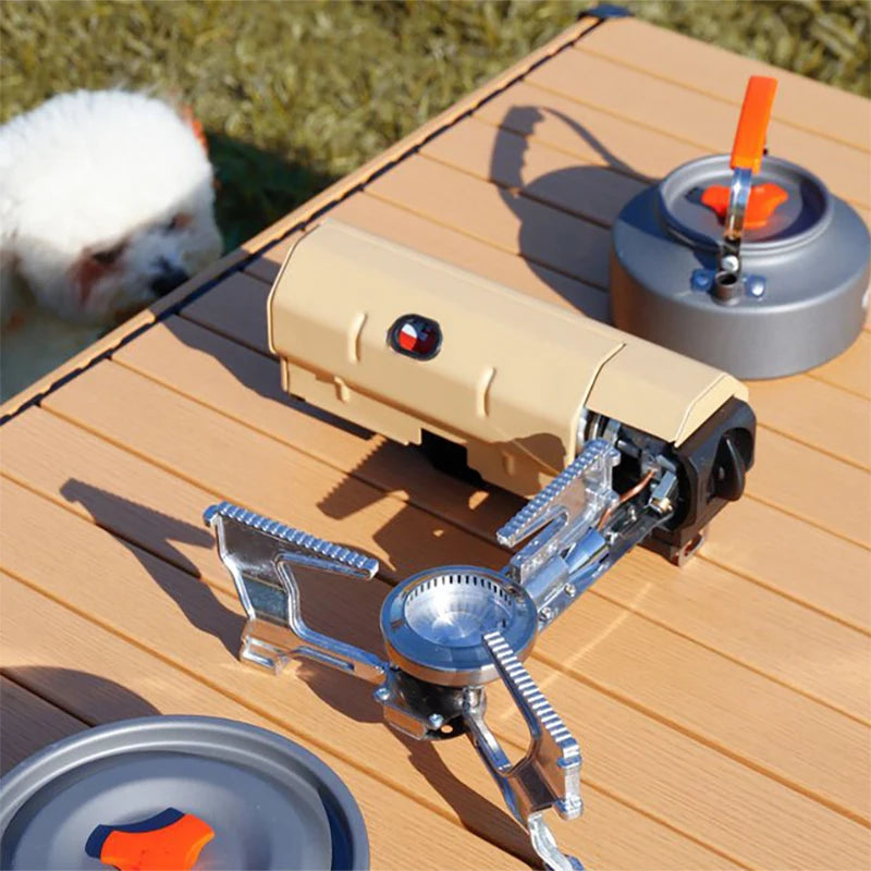 TARKA 2,600W Camping Cassette Stove — Folding Outdoor Gas Burner