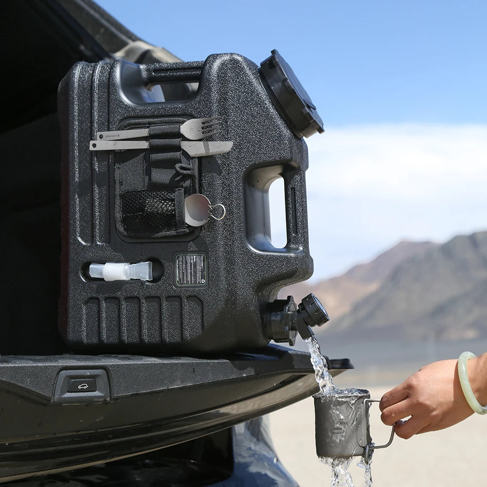 13L Camping Water Container with Faucet — Emergency Water Tank