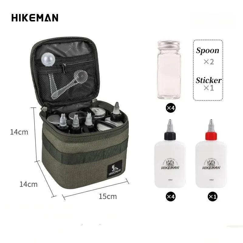12-Piece Camping Spice Bottle Set — Portable Outdoor Seasoning Kit