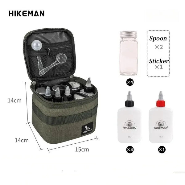 12-Piece Camping Spice Bottle Set — Portable Outdoor Seasoning Kit