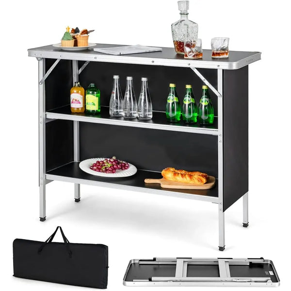 Portable Folding Camping Table with Carry Bag — Aluminum, Lightweight