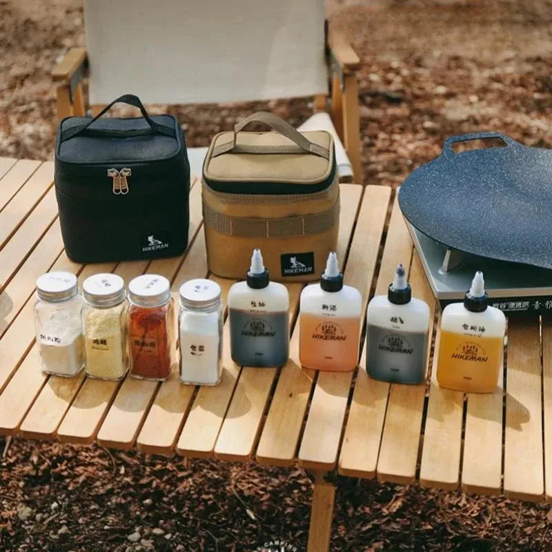 12-Piece Camping Spice Bottle Set — Portable Outdoor Seasoning Kit