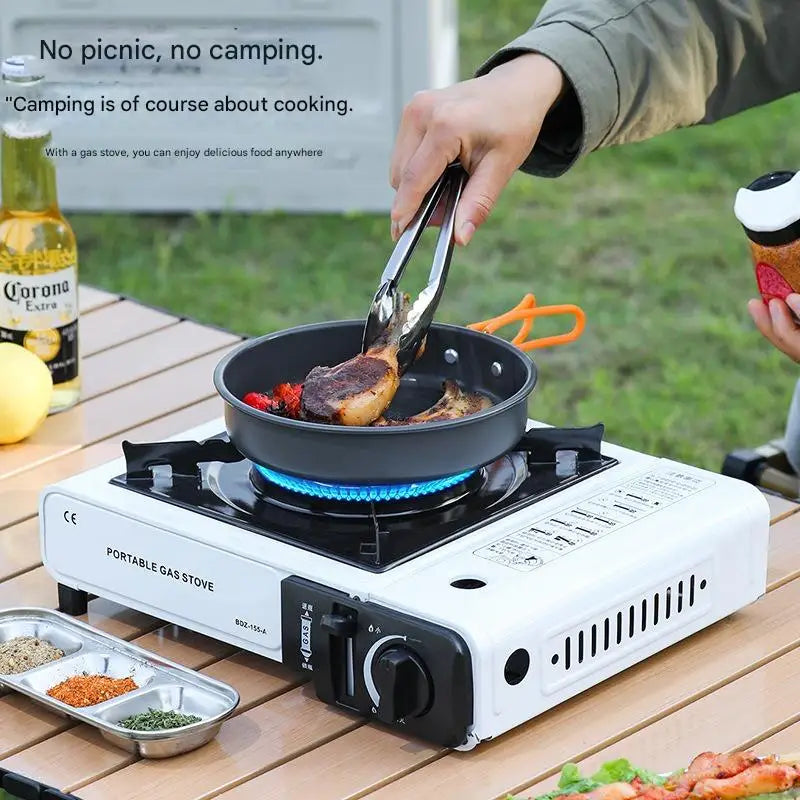 Portable Butane Cassette Stove — Single Burner for Camping, Hot Pot & RV