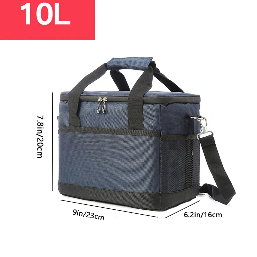 Large Insulated Cooler Bag — Portable Thermal Food & Drink Carrier