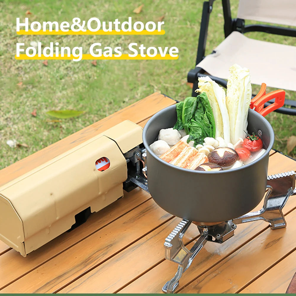 TARKA 2,600W Camping Cassette Stove — Folding Outdoor Gas Burner
