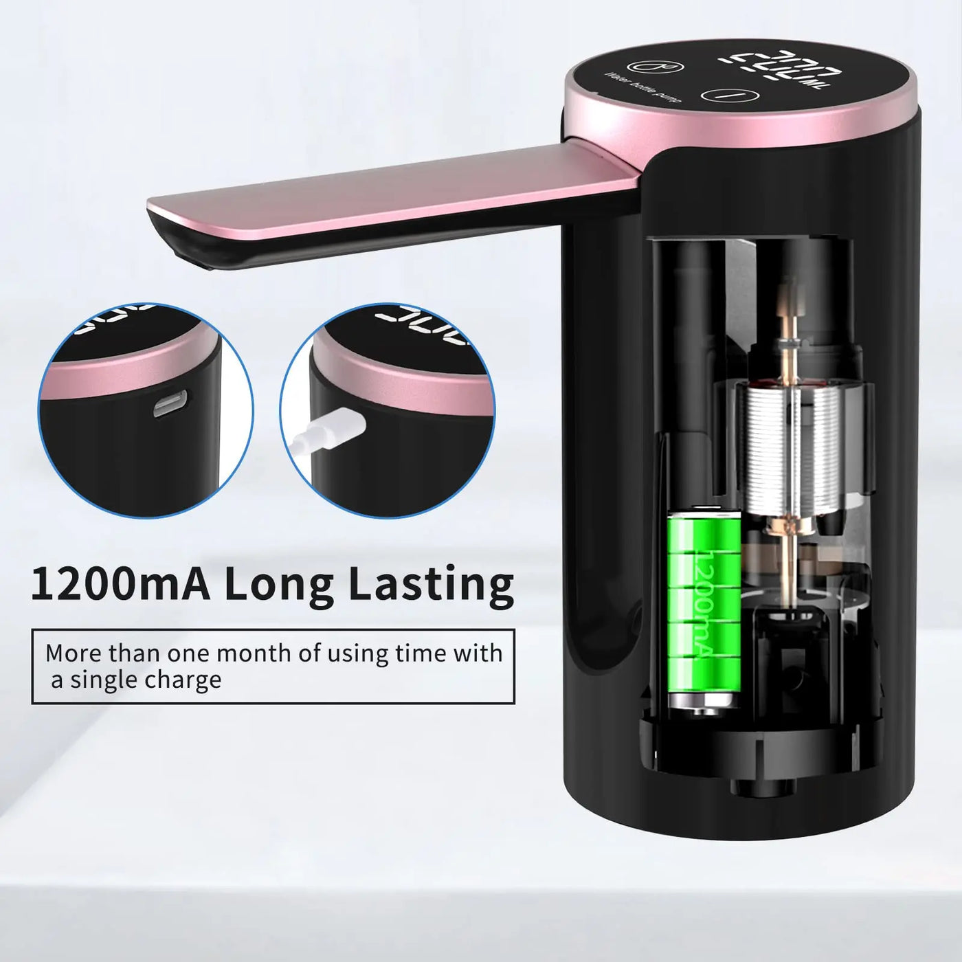 Touch-Button Water Dispenser for 2–5 Gallon Bottles — LED Display