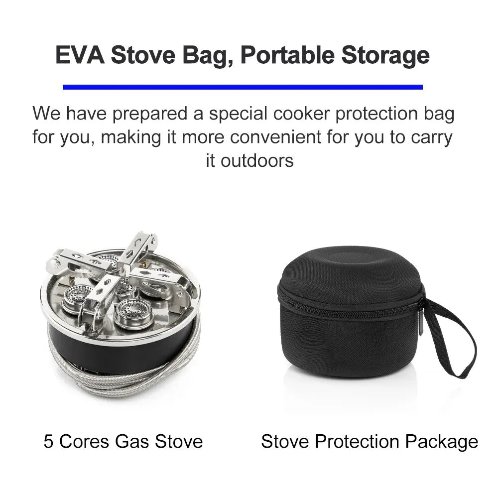 Widesea 8,800W High-Output Camping Burner — Tourist Cookware Stove