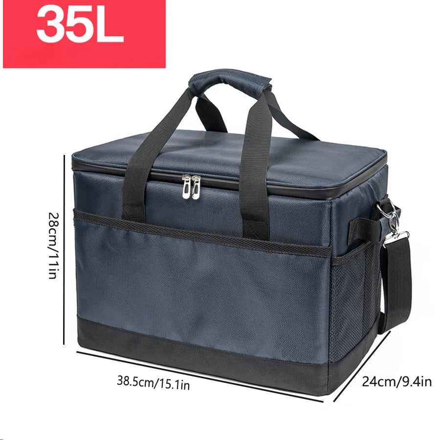 Large Insulated Cooler Bag — Portable Thermal Food & Drink Carrier