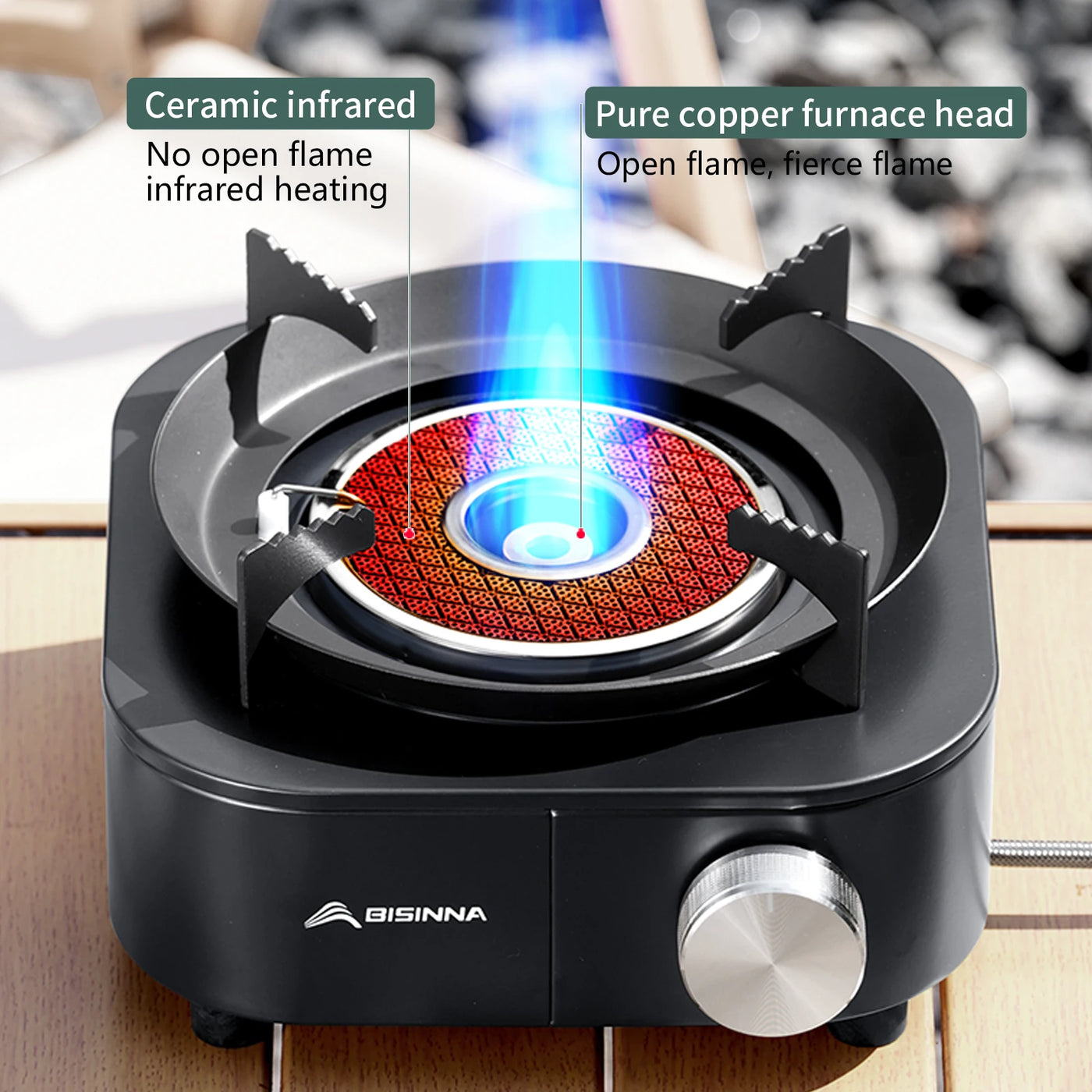 BISINNA 4000W Infrared Split-Type Portable Gas Burner