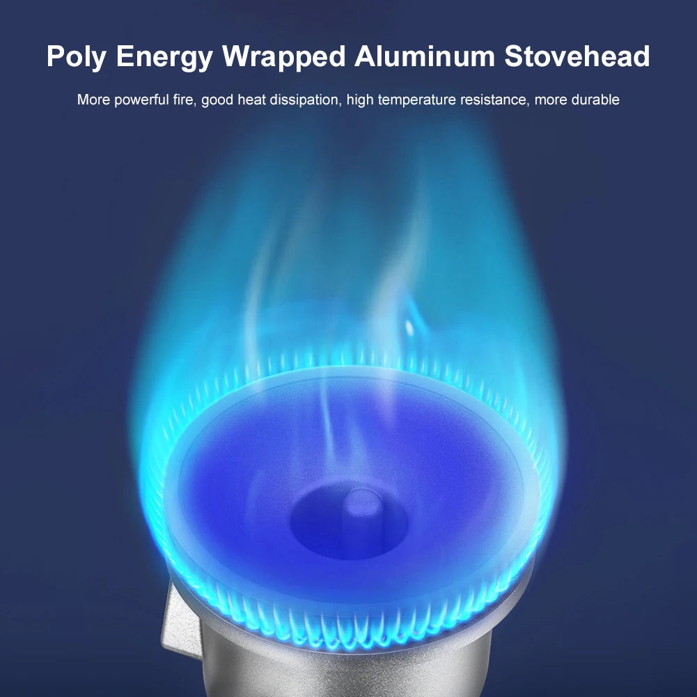 Single-Burner Portable Cassette Stove — Adjustable, Windproof