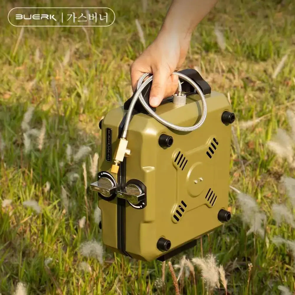 Portable Folding Double-Burner Camping Stove — High Firepower