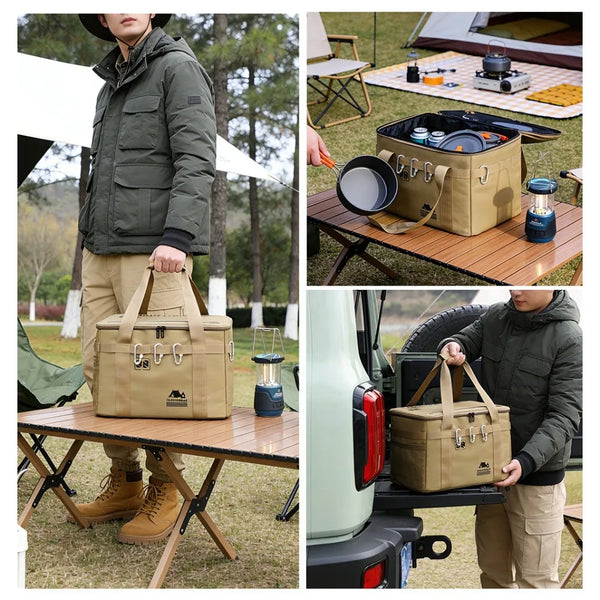 Waterproof Camping Storage Bag — Large Outdoor Cookware Organizer